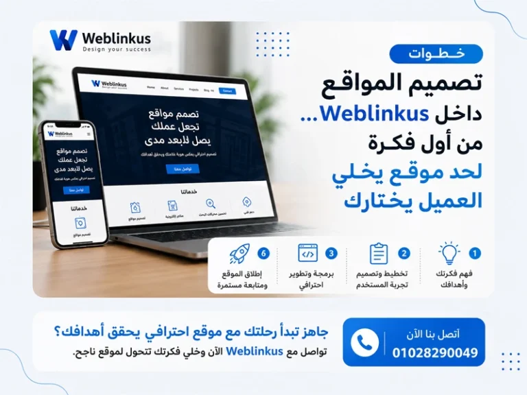 تصميم مواقع الشركات داخل Weblinkus… مش مجرد موقع، دي واجهة شركتك قدام عملائك